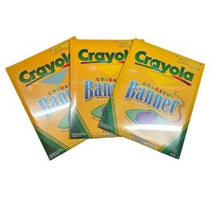 Crayola Colorful Banner Paper LOT OF 3 Colorful Banners New Sealed‎ Classic